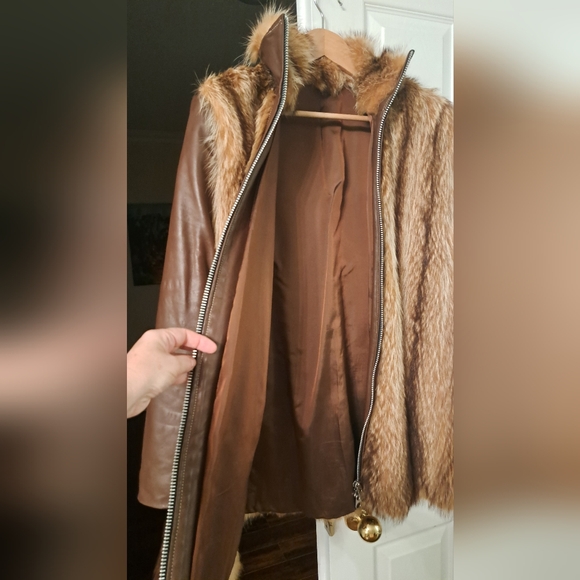 Genuine Leather & Fur Jacket. Custom-made in Canada. - Picture 3 of 14